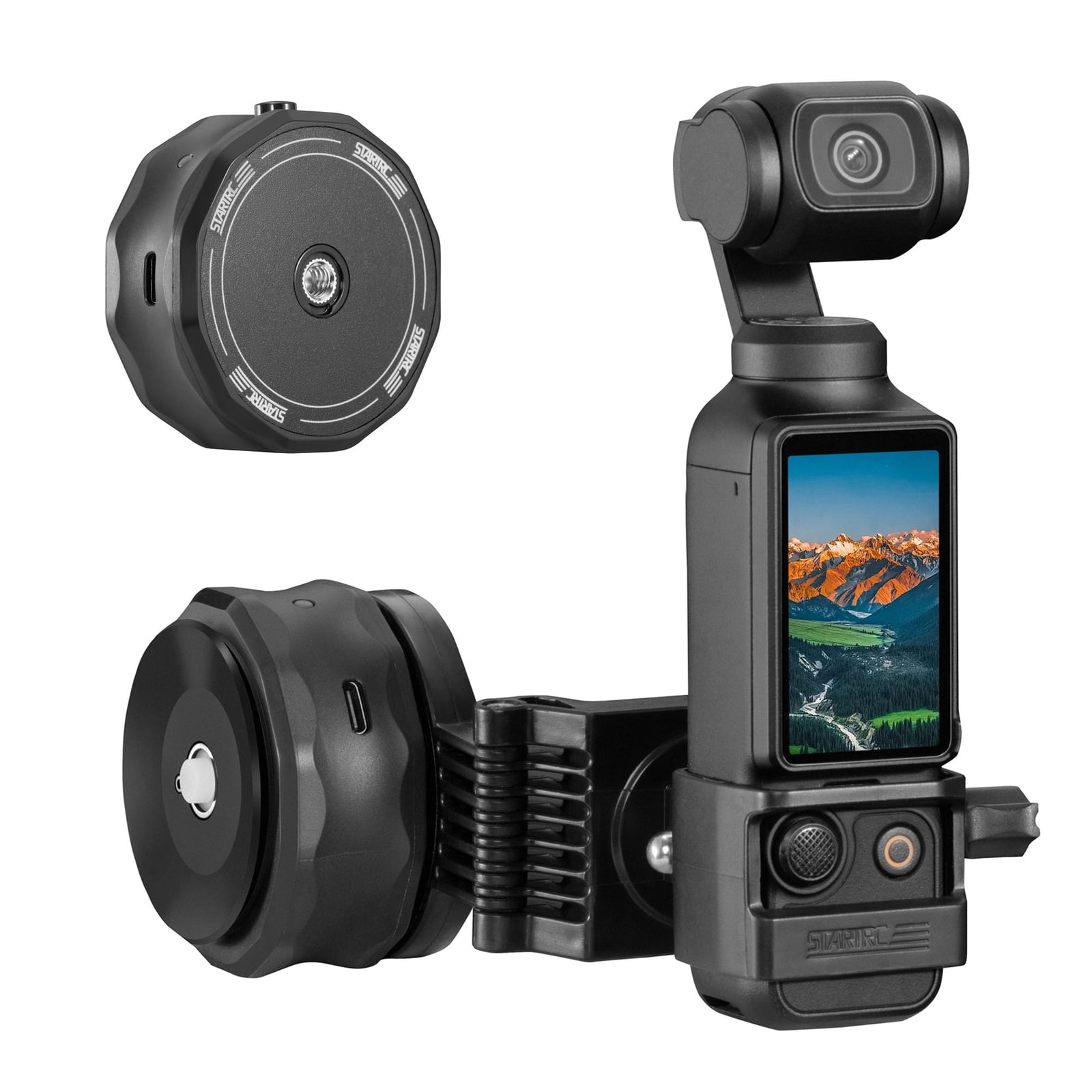 GAEKOL Universal Electric Magnetic Vacuum Suction Mount for DJI Pocket  3/GoPro/Insta360, Suction Cup Mount for DJI Osmo Pocket 3//GoPro/Insta360  With