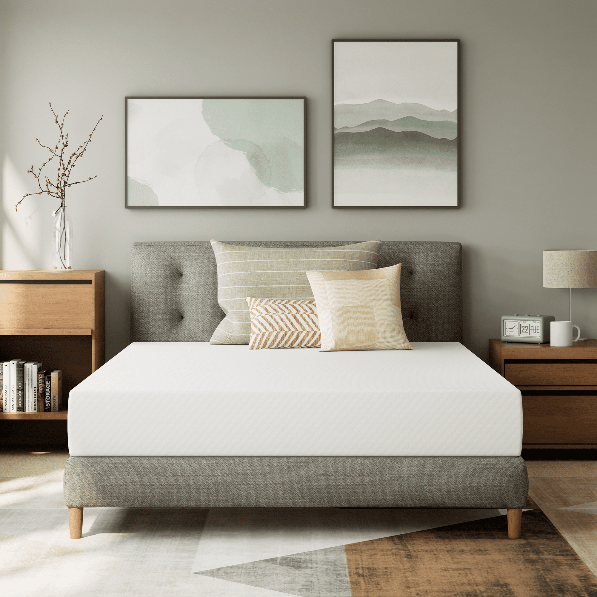 Full 8-Inch Cooling Gel Memory Foam Mattress with Cotton Cover