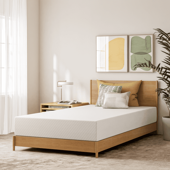 GAESTE 8" Cooling Gel Memory Foam Mattress in a Box Medium Firm Pressure Relief with Breathable Cover, Adult, Twin