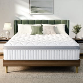 GAESTE Full Size 10 Inch Hybrid Cooling Mattress, Medium Plush Feel