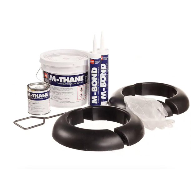 GAF MCurb Pitch Pocket System with Black 5" Rounds A Pitch Pocket