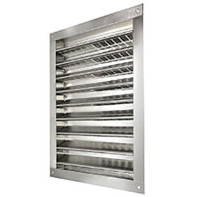 GAF Master Flow 14 in. x 24 in. Aluminum Dual Wall Louver in Mill