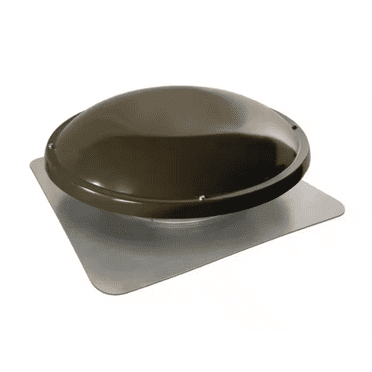 GAF Master Flow 1500 CFM Weathered Wood Power Roof Mount Attic Fan - Brown