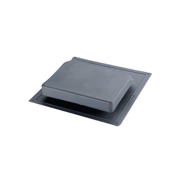 GAF Master Flow 37 sq. in. NFA High Impact Resin Super Low-Profile Slant Back Roof Louver Static Vent in Gray
