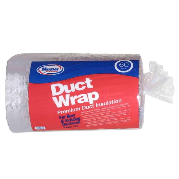 GAF Master Flow 60 sq. ft. R-6 Insulated Duct Wrap INSWRP60 - New