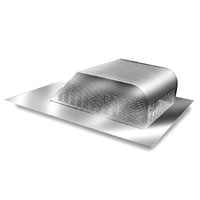 GAF Master Flow 60 sq. in. Net Free Area Aluminum Slant Back Roof Louver Vent in Mill
