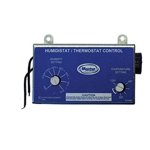 GAF Master Flow - manually thermostat control pg/pr power vents ht1 - new read