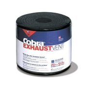 GAF Materials 2005 Cobra Shingle Over Coil Ridge Vent, 10-1/2 in W X 20 Ft Roll L, High-Impact Polymer, 20 x 10.5", Black