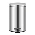 thumbnail image 1 of GAFRBALLV Round Bathroom Trash Can with Foot Pedal, 7L Stainless Steel Bin with Lid, Mirror Finish, Silent Close & Removable Inner Barrel, 1 of 5
