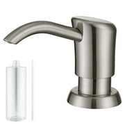 GAGALIFE Built in Sink Soap Dispenser or Lotion Dispenser for Kitchen Sink with 13 Ounce Soap Bottle, Brushed Nickel ABS Pump Head