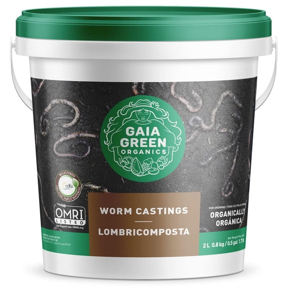 GAIA GREEN 2L All-Purpose Worm Castings Powder for Improved Soil Quality
