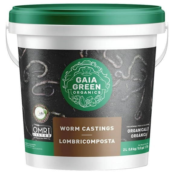 GAIA GREEN 2L All-Purpose Worm Castings Powder for Improved Soil Quality