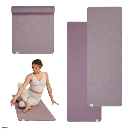 Gaiam Performance Yoga Mat, Made of Durable TPE, 23.5" x 68" x 6MM Thick, Nirvana