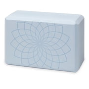 Gaiam Printed Fashion Yoga Block, Made from Sturdy Foam, Lilac Sky Swirl