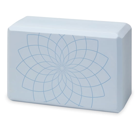 Gaiam Printed Fashion Yoga Block, Made from Sturdy Foam, Lilac Sky Swirl
