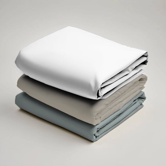 GAIAM® Relax 100% Cotton Garment Washed 4pc Sheet Set, King, Misty Blue