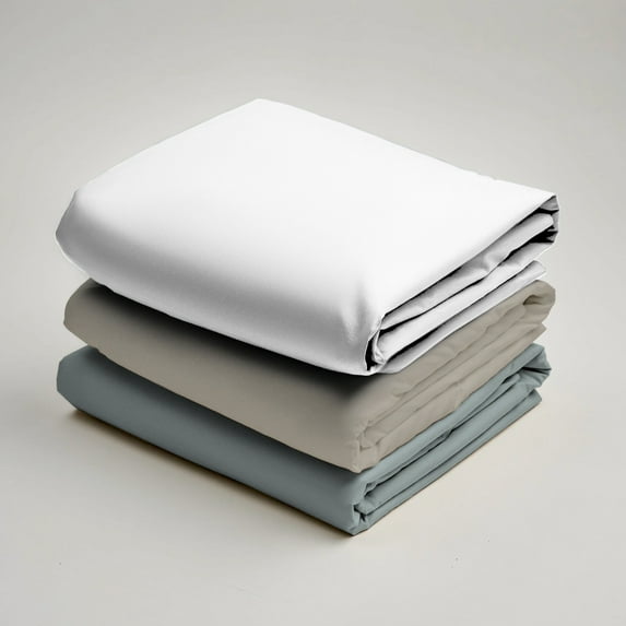 GAIAM® Relax 100% Cotton Garment Washed 4pc Sheet Set, Queen, Misty Blue