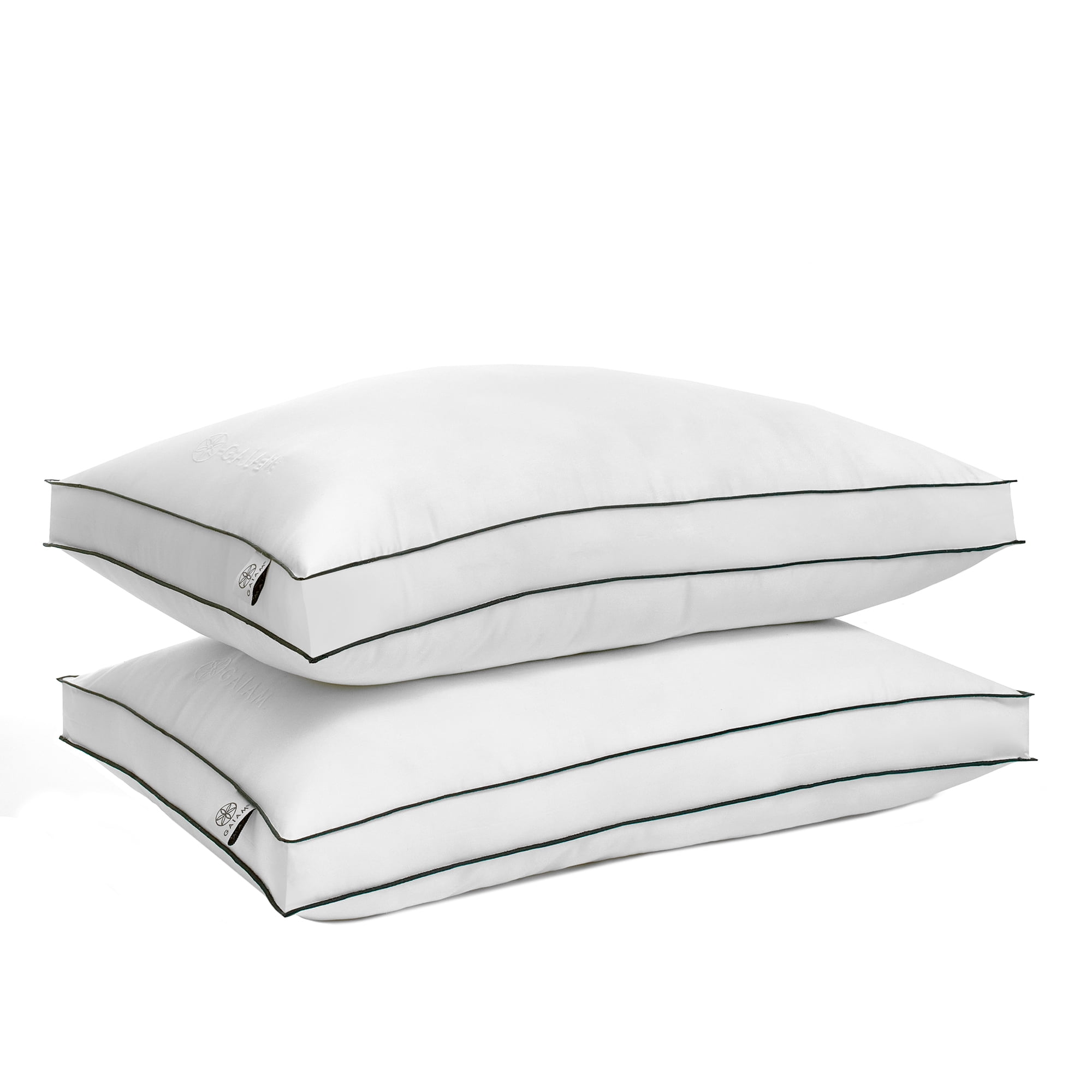 GAIAM® Relax Cotton Gel Down Alternative Pillow Twin Pack, Standard, Bright White