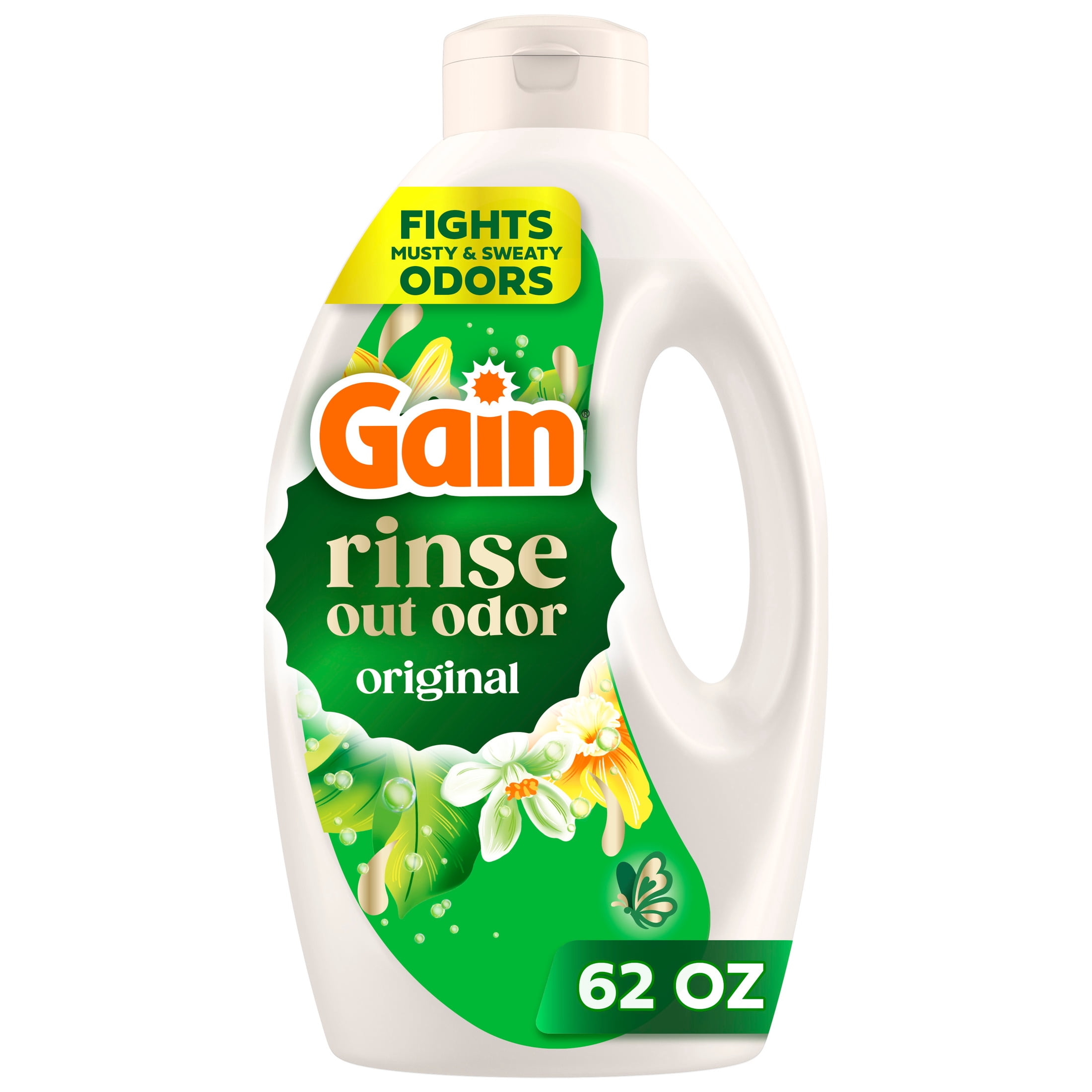 Gain Rinse Laundry Odor Remover, HE Compatible Original Scent, 62 fl oz