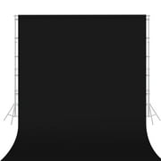 GAINVANE 7x10（2x3m) feet black background photography high density polyester fabric black photo background curtain screen foldable seamless shooting portrait party video studio
