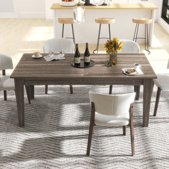 GAKMCIL Multifunctional extendable Dining table for 6-10 People, 106.5"(L) x 35.43"(W) x 30"(H), Up to 106.3" - Easy Assembly, Modern Rectangle Dining table for Living Room&Dining Furniture(Dark Oak)