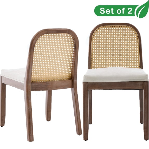 GAKMCIL Chenille Dining Chair, Mid-Century Modern Arm Chair, 1-Seat Cushioned Sofa with Solid Wood Armrests and Legs, Weight Capacity 300lbs for Dining Room, Kitchen and Bedroom (Brown)