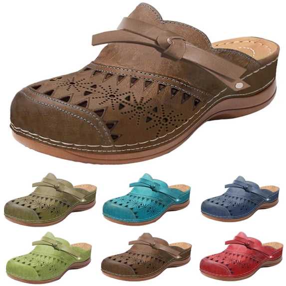 Gswybco Summer Slippers For Women Indoor And Outdoor Wide Women's Ladies Fashion Casual Sandals Wedges Shoes Outdoor Slippers
