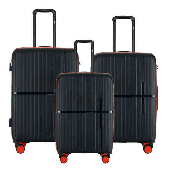 GALA 3-Piece Luggage Set - Polycarbonate Hardshell, Lightweight, 360° Dual Spinning Wheels, Combo Lock - 20", 24", 28"