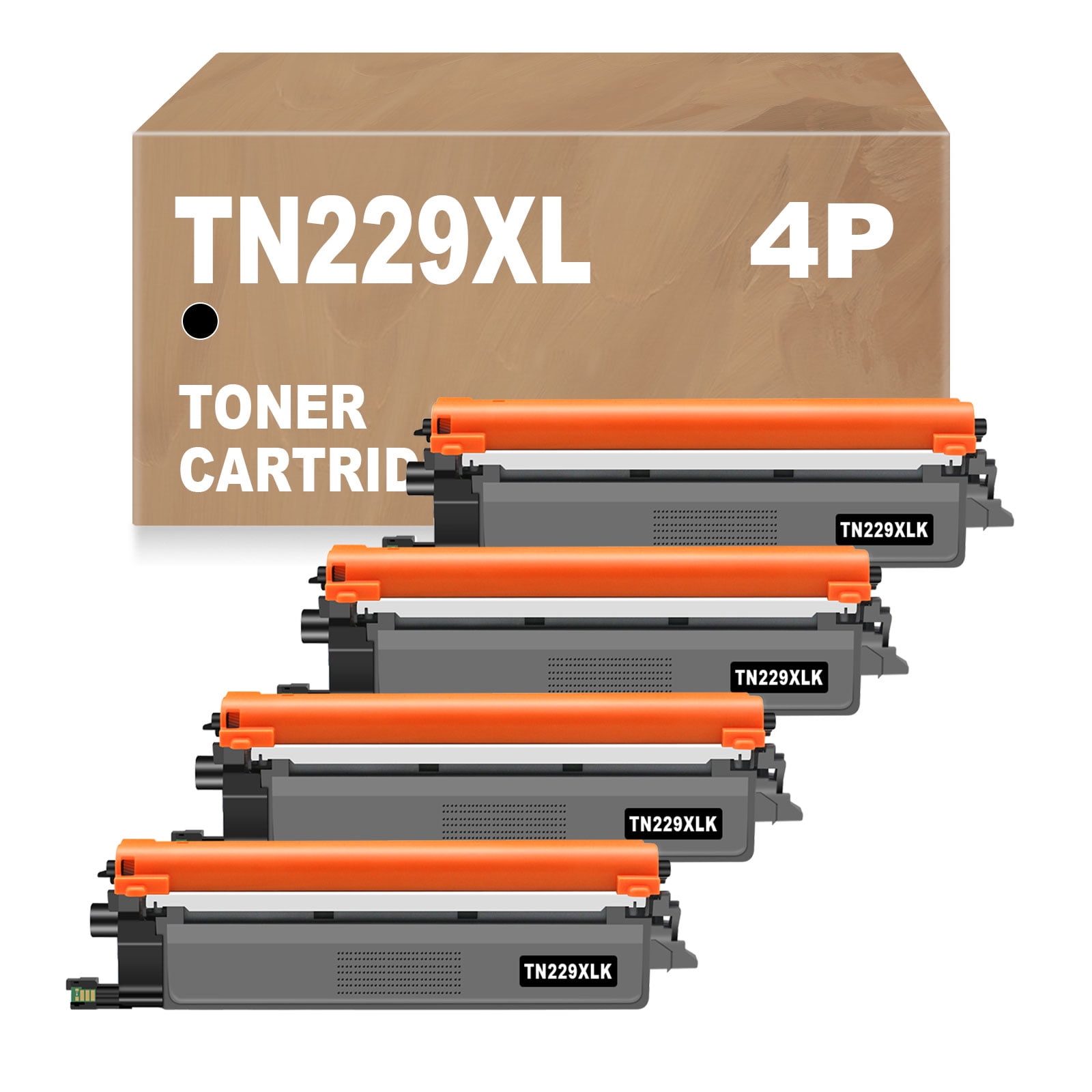 Cartuchos De Tóner Compatibles Brother TN229/TN229XL | Paquete De 4 (negro, Cian, Magenta, Amarillo) | Hasta 3000 Páginas