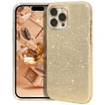 thumbnail image 1 of GALAPROX Bling Sparkle iPhone 15 Pro Max Case, Stylish Glitter Cute Protective Cover-Gold, 1 of 6