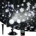 thumbnail image 1 of GALAPROX Christmas Snowflake Light Projector Outdoor, 2025 Upgraded Brightness Snowfall Spotlight Lamp with Remote, 1 of 9