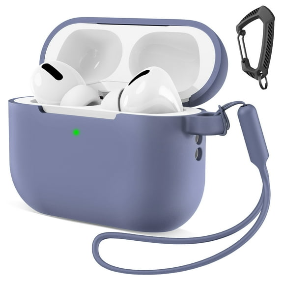GALAPROX Compatible with AirPods Pro 3 Case with Keychain/Hand Strap, Pro 3rd Generation[2025] Silicone Protective Shockproof Headphone Cover Support Wireless Charging-Lavender Purple