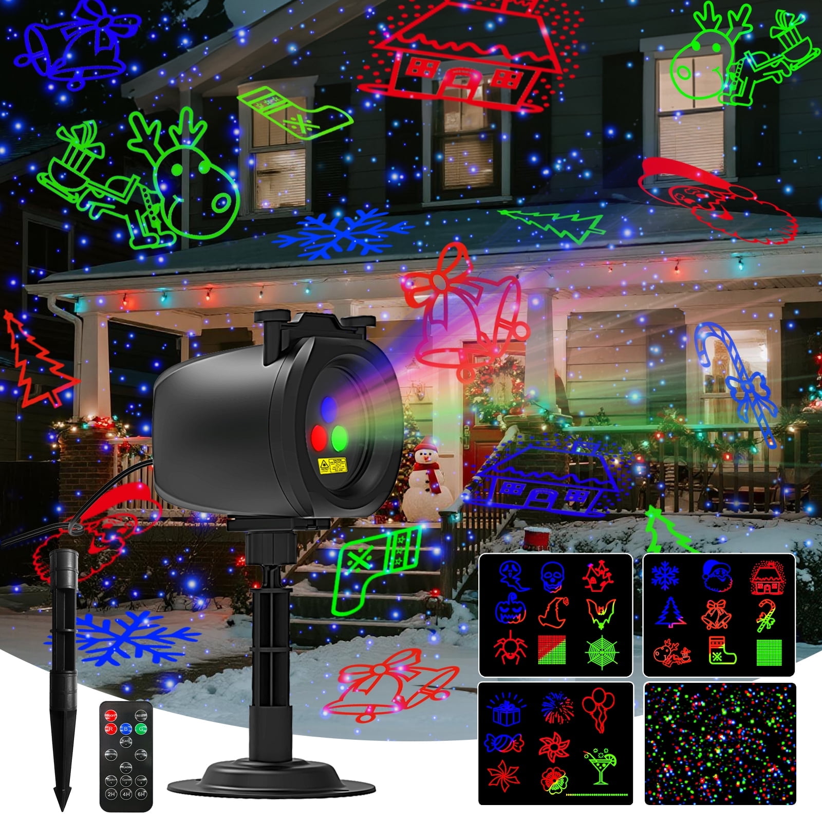 GALAPROX Laser Projector for Christmas , Starry Sky Holiday Lights Outdoor for Halloween Birthday Party Family Gathering