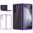 thumbnail image 1 of GALAPROX Samsung Galaxy Z Fold 5 Case, Clear Slim Lightweight Electroplated Frame Cover -Purple, 1 of 6
