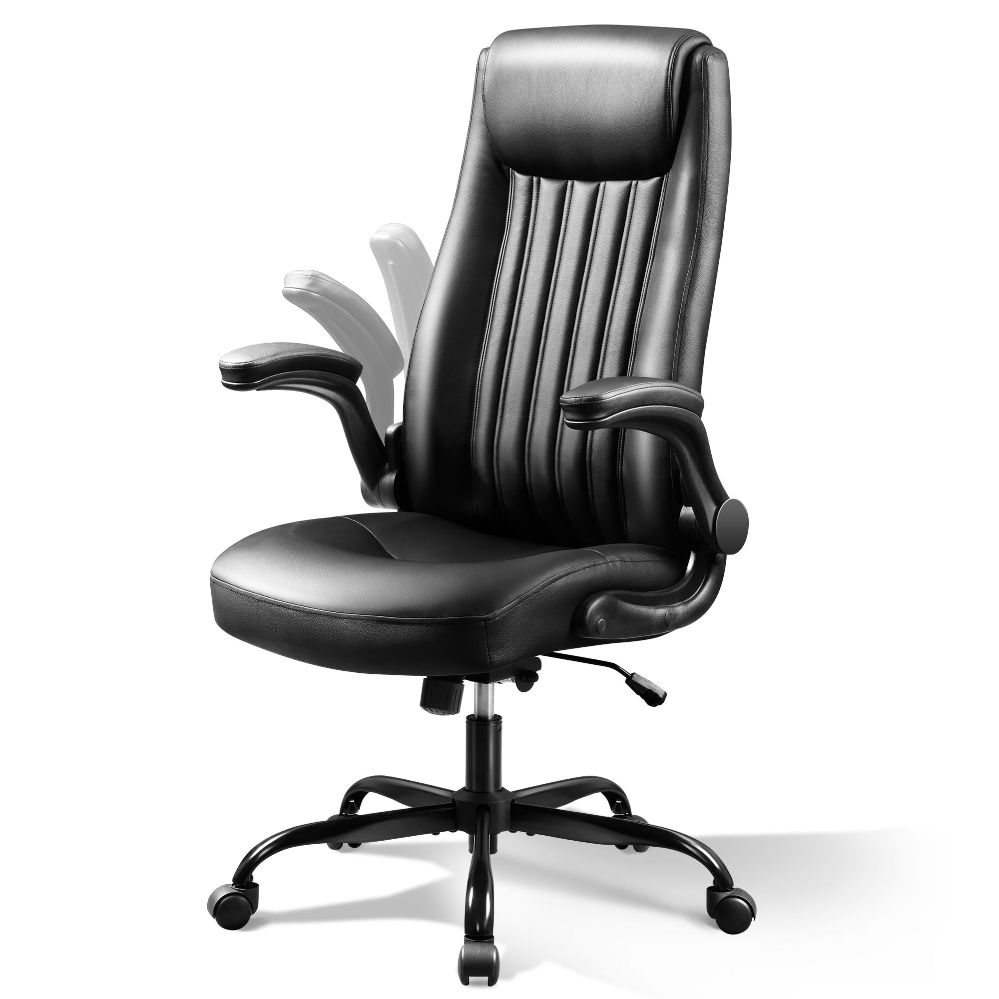 GALAXHERO Ergonomic High Back Office Chair, Adjustable Flip-up 