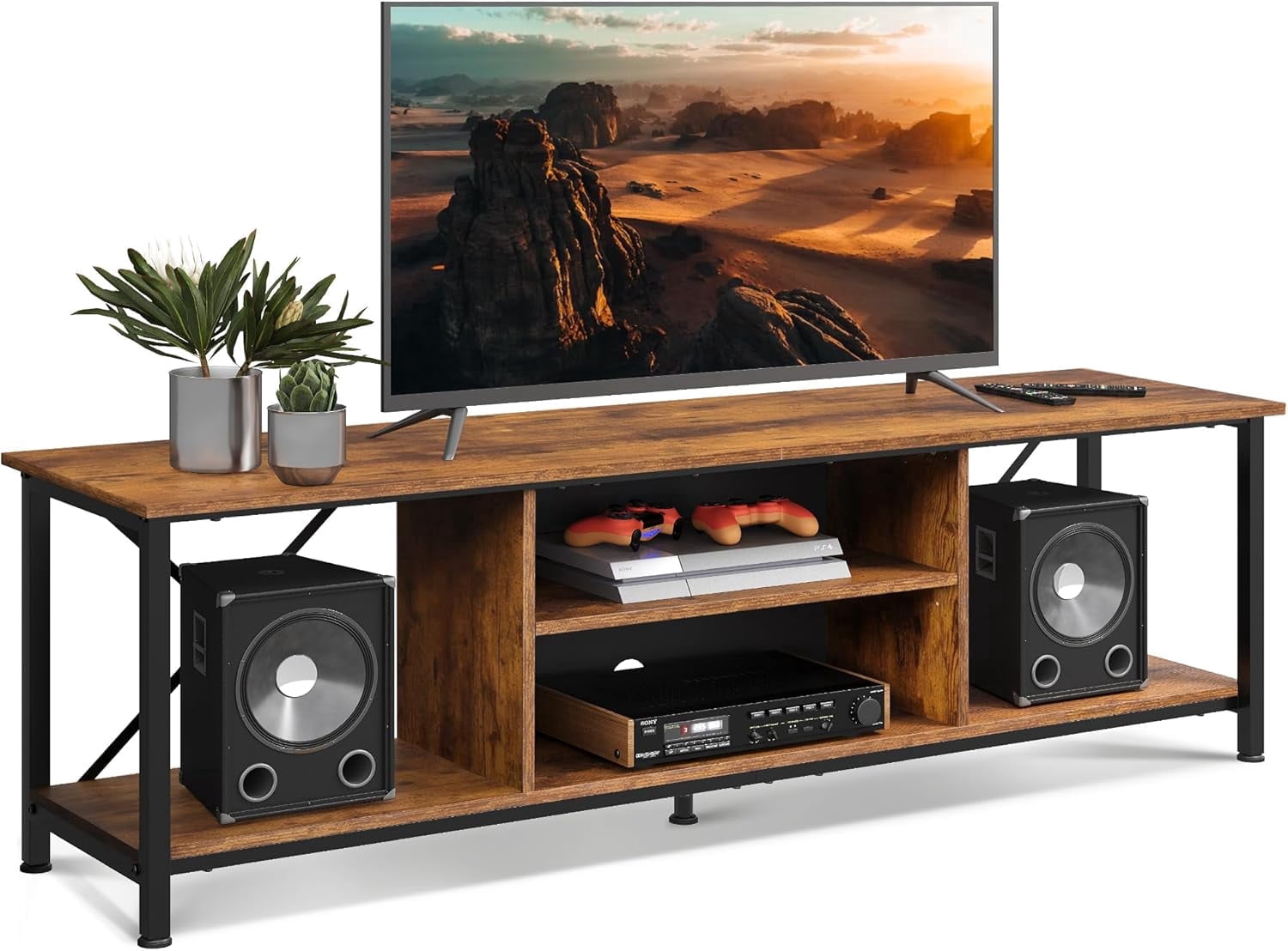 GALAXHERO Industrial TV Stand for Up to 70 inch TV, Heavy-Duty Metal ...