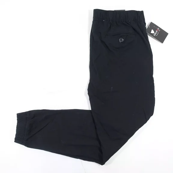 GALAXY BY HARVIC BLACK ELASTIC WAIST JOGGER JOG MEDIUM PANTS BOYS