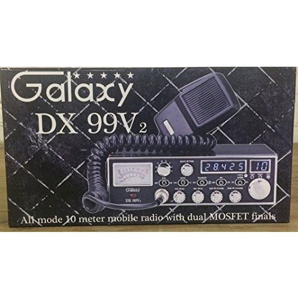 GALAXY DX99V2 45 WATT COMPACT AM/FM/LSB/USB 10 METER RADIO WITH ECHO