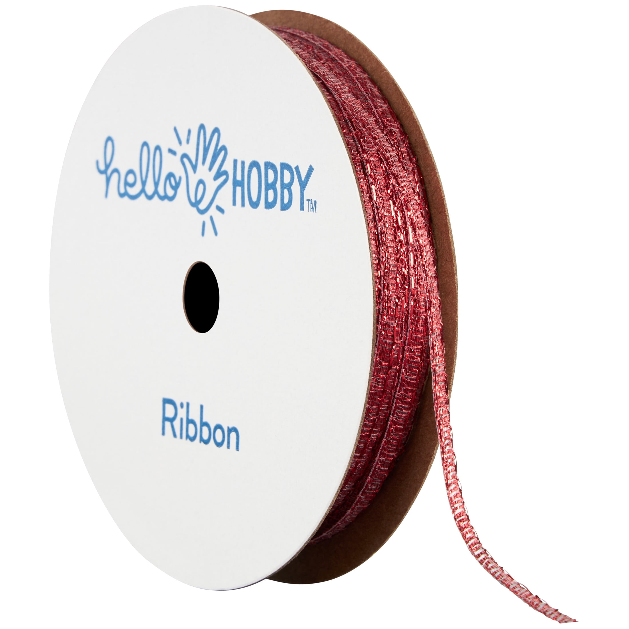 Hello Hobby Red Galena Ribbon, 1/8 in x 3 yd