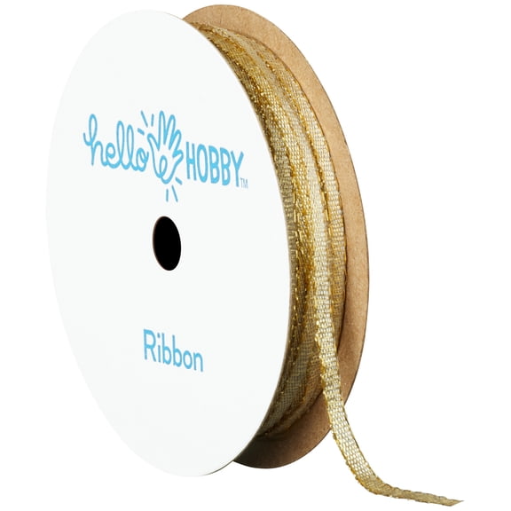 Hello Hobby GOLD Galena 1/8 inch x 5 yardard ribbon