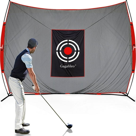 GALILEO Golf Practice Net 12X10Feet Golf Hitting Nets Driving Range Indoor Outdoor Golf Training Aids with Target Carry Bag GG-12X10
