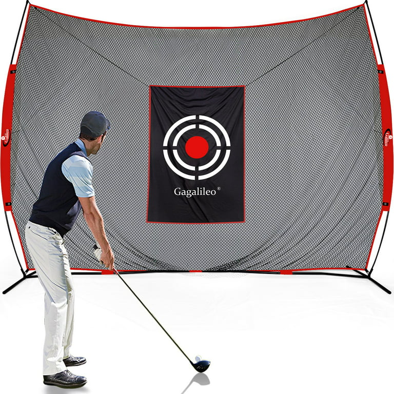 GALILEO Golf Practice Net 12X10Feet Golf Hitting Nets Driving Range Indoor  Outdoor Golf Training Aids with Target Carry Bag GG-12X10