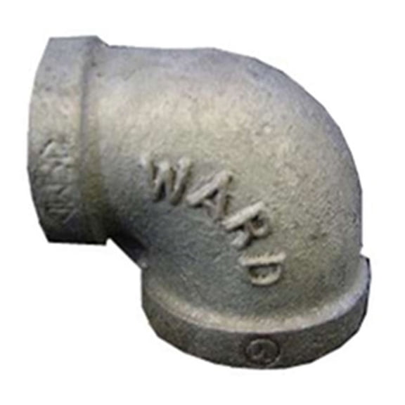 GALL134 Galvanized 90 Degree Elbow, 1 x 3/4 Inch