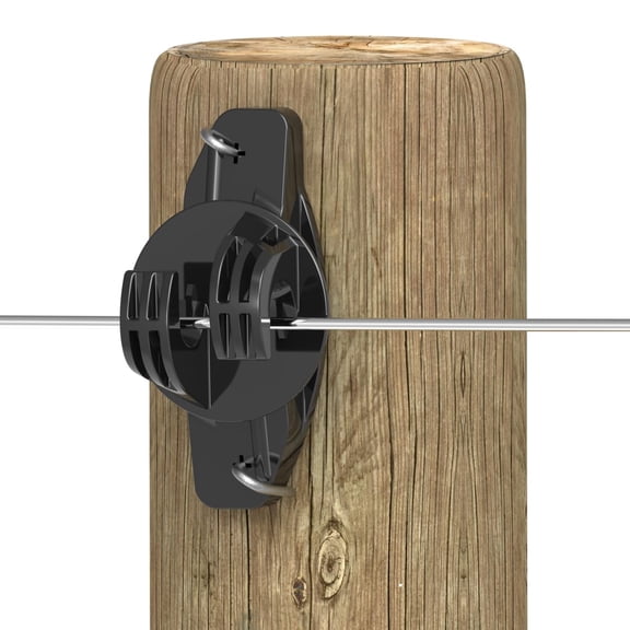 INSULATOR WIDE JAW CLAW 25'S & BK (HVYDTY F/WOOD POST)