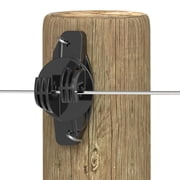 INSULATOR WIDE JAW CLAW 25S & BK HVYDTY F/WOOD POST