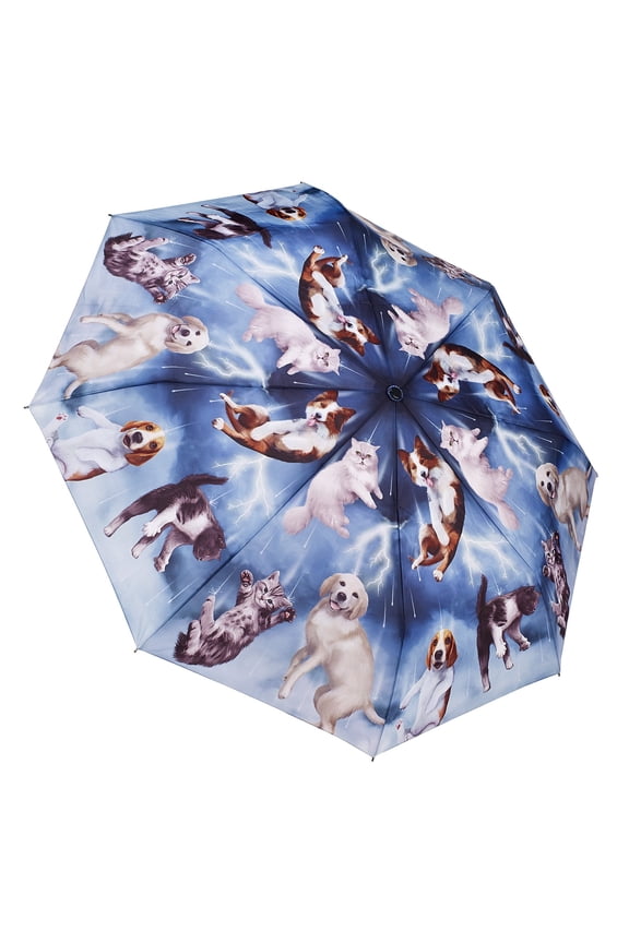INC Women's Raining Cats And Dogs Umbrella