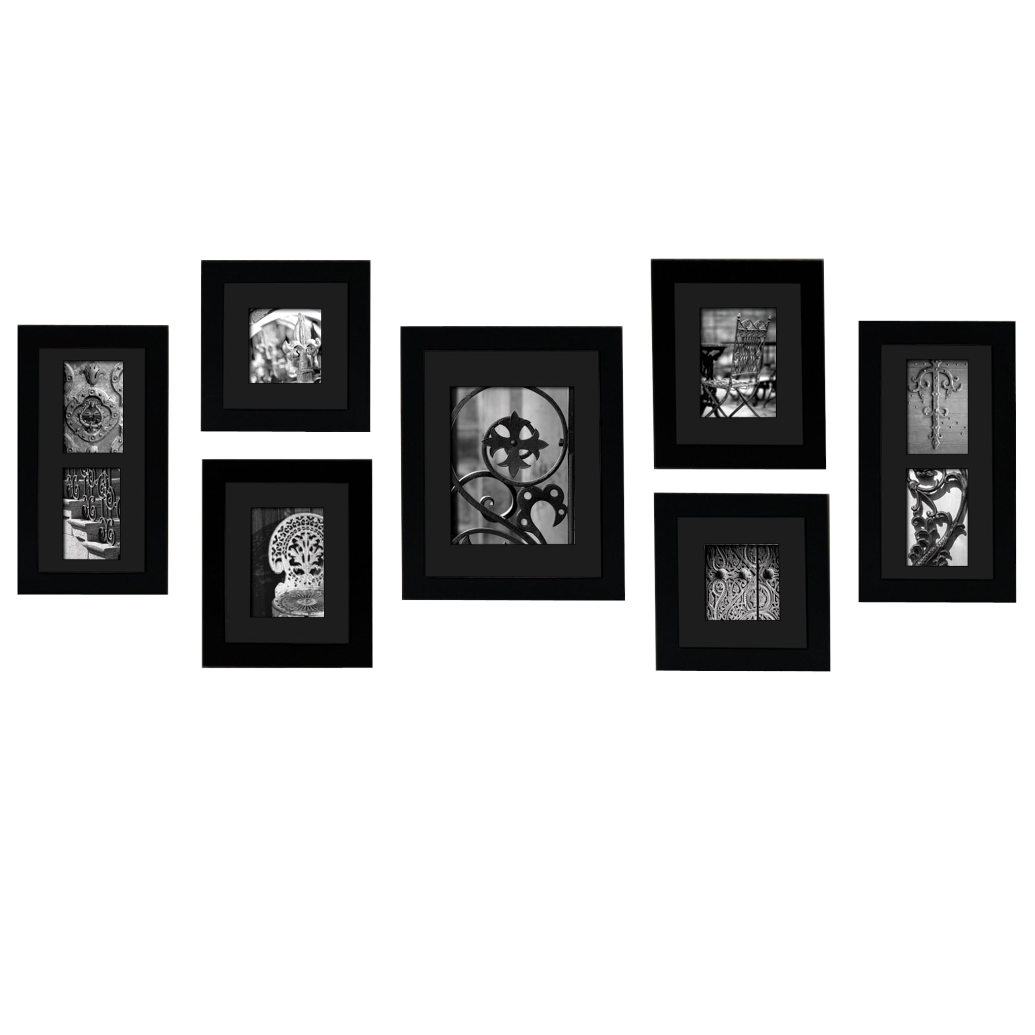 Icon Wood 6-Piece Black 11x11 Gallery Wall Picture Frame Set + Reviews