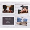 GALLERY SOLUTIONS 16x18 Rustic Wood Plank Collage Frame with Clips