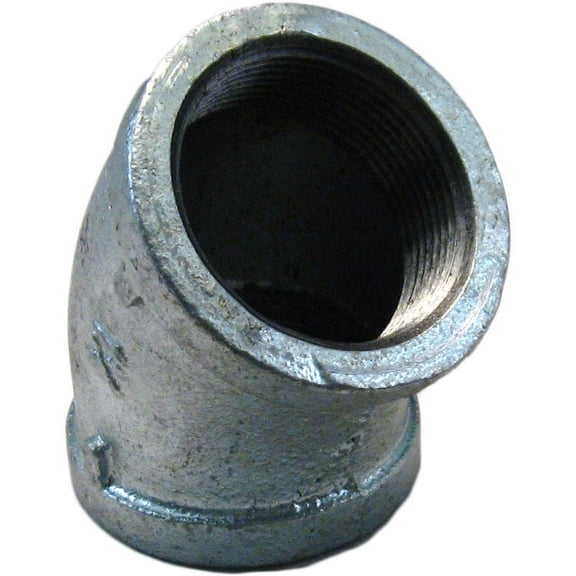 GALLL45112 Galvanized 45 Degree Elbow, 1-1/2 Inch