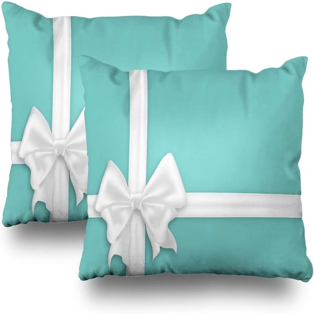 Bridgerton White and Blue Pillow 10 X 10 Dating